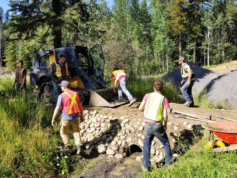 Edson crew volley on land prep from ECA fb